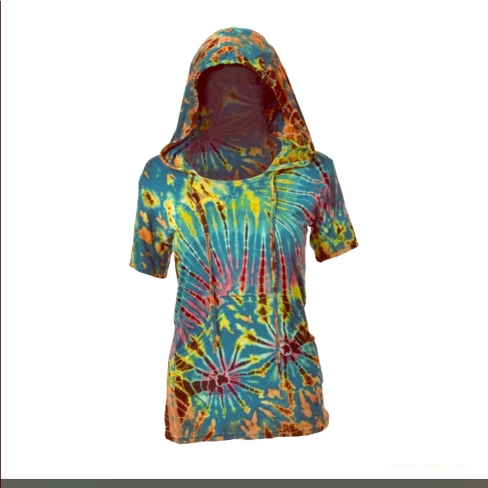 Lovely TieDye Top w/hood